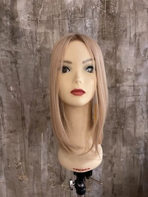 100% EUROPEAN PROCESSED HUMAN HAIR TOPPER 19" BLOND - Image 1 of 4