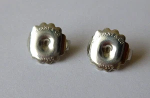 TIFFANY & Co.Platinum (PT950) Extra Large Size Butterfly Push Backs for Earrings - Picture 1 of 9