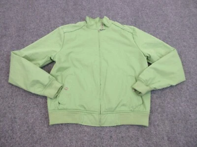 IZOD куртка женщин взрослых маленький зеленый полный молнии повседневный Bomber пальто женщины - Изображение 1 из 4