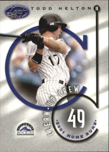 2002 Leaf Clean Up Crew #13 Todd Helton - NM-MT - Picture 1 of 2