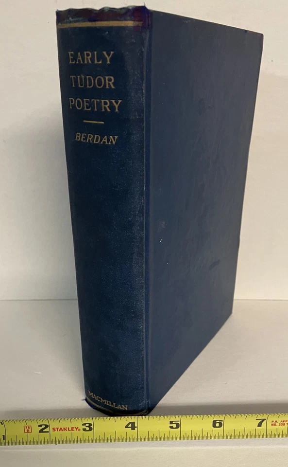 Early Tudor Poetry 1485-1547 John M Berdan - 1920 Original Edition - Image 1 of 1