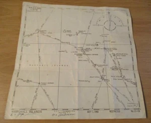 VTG July 1943 WWII Navy FIELD Use MAP~Japanese Occupation MARSHALL ISLANDS~(G) - Picture 1 of 5