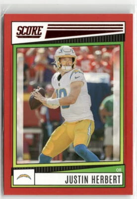 2022 Score #136 Justin Herbert Red ☘️151 - Image 1 of 2
