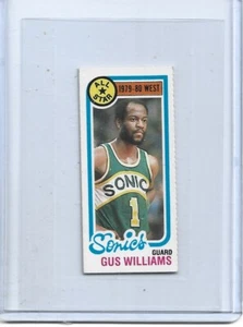 Gus Williams-Sonics-1980-81 Topps Basketball Separated Single Panel #12 - Picture 1 of 2