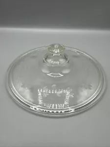 "Repuesto de flores grabadas con perno de 7,75" con tapa de cazuela transparente Pyrex 623C" de repuesto - Imagen 1 de 7