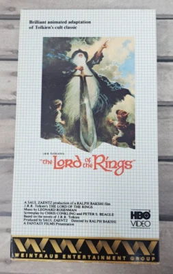J.R.R. Tolkien's The Lord of the Rings (VHS, 1978) Animated HBO Ralph  Bakshi - Image 1 of 4
