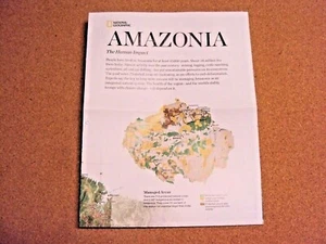National Geographic Magazine November 2015 Map Amazonia Brazil Amazon Ecosystem - Picture 1 of 8