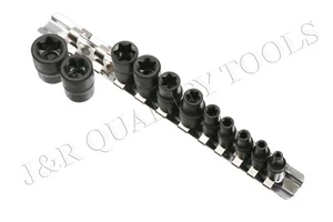 11 pc Torx Star Bit Female External E Socket Set Automotive Tools E4-E20 - Picture 1 of 2