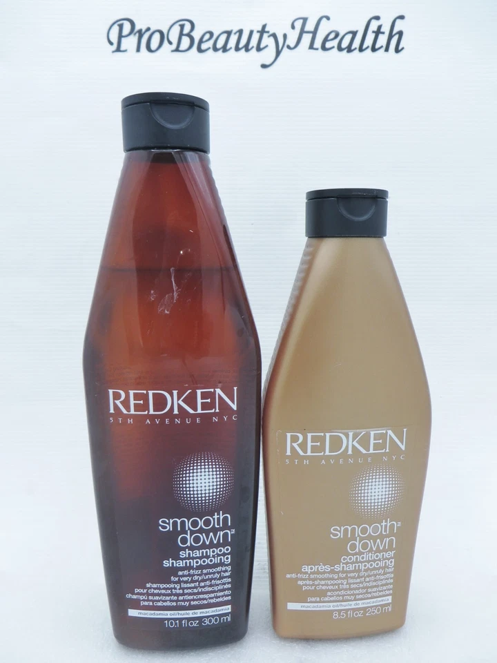 Redken Smooth Lock Shampoo 10.1 Oz Each 3 Bottles