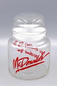 McDonalds Deckel Glas Behälter We Couldnt Do It Without You roter Zucker Kaffee Tee Anzeige - Bild 1 von 3
