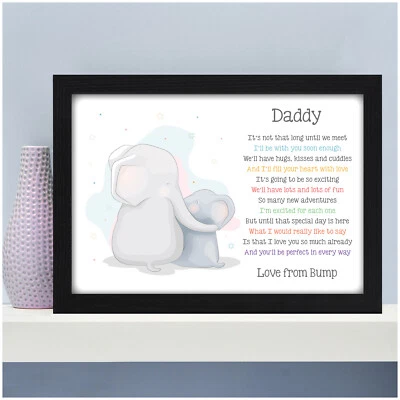 BEECREATIVE GIFTS Mummy Daddy To Be Gifts from Bump Personalised Christmas Baby Shower Gifts