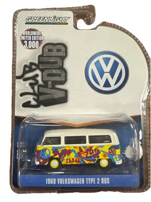 GreenLight 1968 Volkswagen Type 2 Bus Club V-Dub LE 3000 pieces - 51009 White - Image 1 of 4