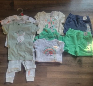 Lot of NWT Spring/Easter Baby Clothes Size 18-24 Months Carter And Geranimals - Picture 1 of 7
