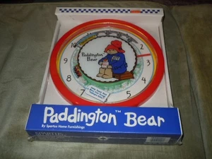 Orologio da parete Paddington Bear di Spartus Home Furnishings. Eden Toys Inc. 1993 NOS - Foto 1 di 9