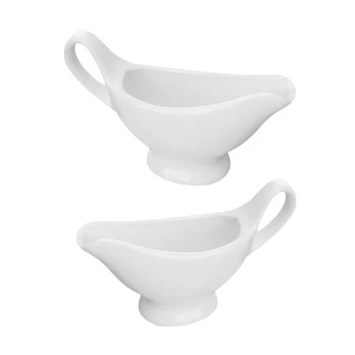  2 Pcs Barchette Di Salsa Sugo Contenitori Per Salse Piatti Server - Immagine 1 di 4