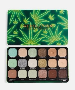 Makeup Revolution Forever Chilled Vibes W/ Cannabis Sativa Shadow Pallet New - Picture 1 of 8