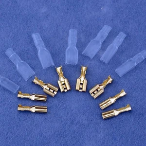 Female Spade Terminal  2.8mm 4.8mm 6.3mm Wire Crimp Connector Insulated - Picture 1 of 10