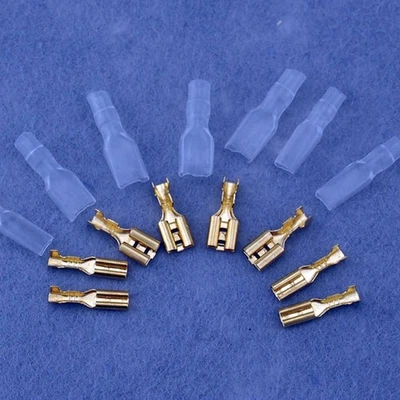 Female Spade Terminal  2.8mm 4.8mm 6.3mm Wire Crimp Connector Insulated - Image 1 of 4