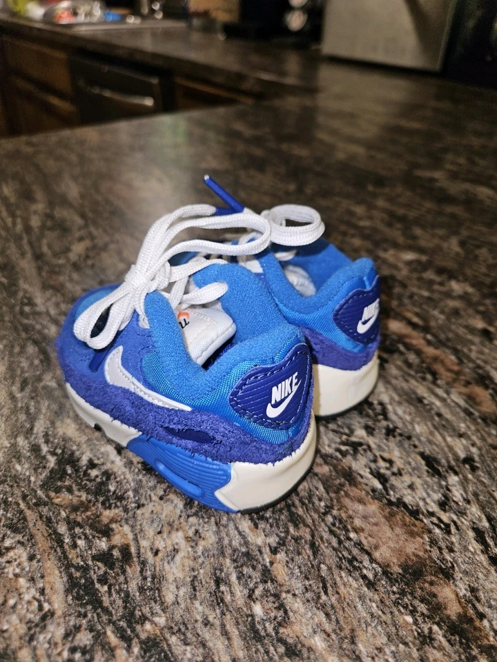 Nike Air Max 90 LTR SE 2 Azul/Blanco Zapatos Niño Pequeño Talla 7c (DH9593-400) Auténticos Foto 1 de 4