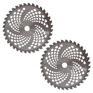 Carbide Tip Brush Blades Fits For Weed Pruning And Shrub Repair 2 Pack - 9" 36T - Picture 1 of 7