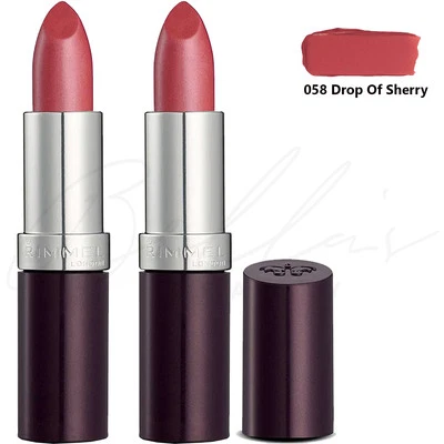 RIMMEL Lasting Finish Lipstick Smooth & Creamy - 058 Drop of Sherry *PACK OF 2* - Image 1 of 4