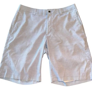Callaway Shorts Herren Größe 34 vorne flach feuchtigkeitsableitend blau weiß Performance - Bild 1 von 8
