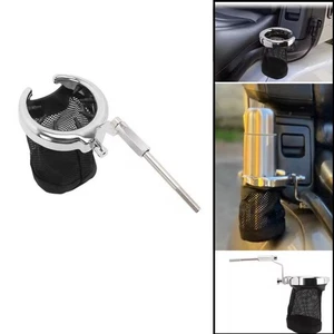 CNC Passenger Drink Cup Rear Holder For Honda Goldwing 1800 GL1800 2001-2017 - Foto 1 di 9