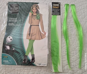 Kinder Oogie Boogie Halloween Kostüm Nightmare Before Christmas + Haare Ex M (8-10) - Bild 1 von 8