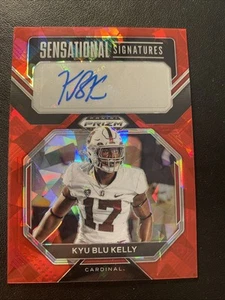 2023 Prizm Sensational Signatures AUTO Red Ice Prizm KYU BLU KELLY Stanford - Picture 1 of 3