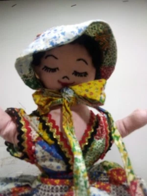 Capa de papel higiênico vintage babydoll com vestido super longo para esconder armazenamento de papel - Imagem 1 de 4