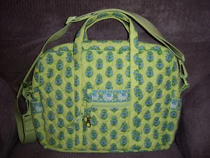 VERA BRADLEY METRO CITRUS FOR OFFICE SCHOOL ORGANIZED & STYLISH RETIRED NWT - Picture 1 of 3