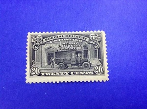 1925 Consegna speciale .20 cent nero US e-14 mai usato - Foto 1 di 1