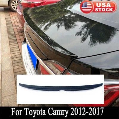 Rear Trunk Spoiler Primer Matte Black ABS For Toyota Camry LE XLE SE 2012-2014 Foto 1 de 4