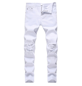 mens ripped white skinny jeans
