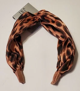 INC International Concepts Leopard-Print Knotted Fabric Headband (Pastel Pink) - Picture 1 of 3
