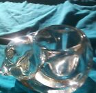 Kitten Cat Glass Votive Candle Holder from Avon - Clear very beautiful