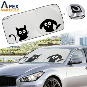 Car Front Windshield Sun Shade Cover Folding SUV Window Visor UV Block Protector - Picture 1 of 8