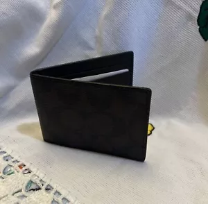 COACH COMPACT BILLFOLD GELDBÖRSE IN SIGNATUR LEINWAND - CM166- - Bild 1 von 7