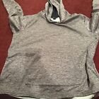 Emily B Womens 2XL Pullover Blue Heathered Hoodie Kangaroo Pouch 