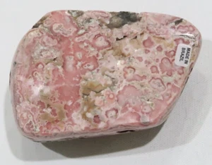 High quality rhodochrosite freeform Made in Brazil w Botryoidal inclusions - Picture 1 of 9