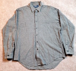 Vintage Polo Ralph Lauren Kariert G.I. SHIRT LANGARM GEKNÖPFT MED 100% BAUMWOLLE - Bild 1 von 5
