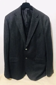 Massimo Dutti Blazer Gr 52 Schwarz Nadelstreifen wie Neu Wool & Cashmere - Bild 1 von 7