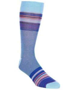 Italy Cremieux Mens striped pattern Dress Socks Cotton Blend Purple, SIZE:6-12.5 - Picture 1 of 1