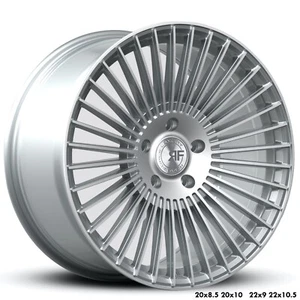 22” RF35 MACHINED SILVER CONCAVE WHEELS RIMS FOR FORD MUSTANG MACH-E 22X9 - Picture 1 of 1