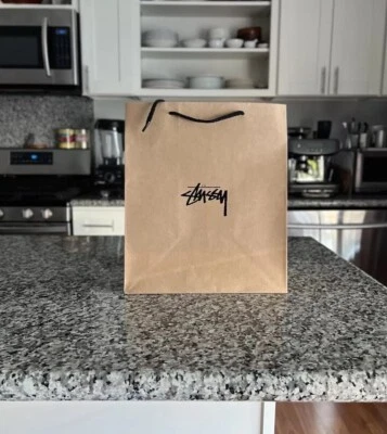 Bolso de Compras Stussy Marrón Bolso Hawaii Regalo 12x14x8 Usado Foto 1 de 4