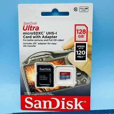 SanDisk 128GB Ultra UHS-I microSDXC Memory Card - Image 1 of 2