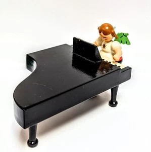 Erzgebirge Wendt Kuhn Wood Piano Player Angel Orchestra 1945 - Picture 1 of 11