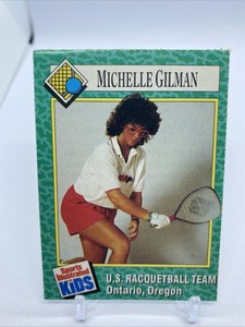 1990 Sports Illustrated Si for Kids Michelle Gilman RC USA racquetball card #161