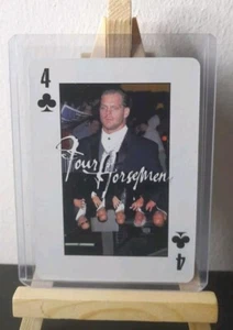 1999 Four Horsemen WCW nWo New World Order Poker Playing Cards 4 Of Clubs - Bild 1 von 1