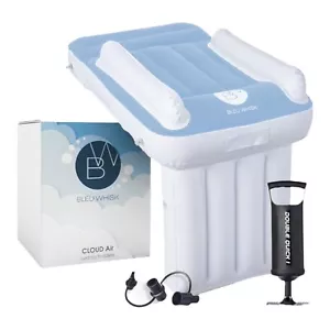BleuWhisk aufblasbares Kleinkind Reisebett Flugzeug Kinder eisblau - offene Box - Bild 1 von 8